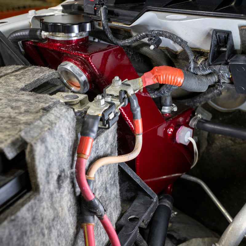 Wehrli 13-18 Cummins 6.7L OEM Placement Coolant Tank - Chevy Orange