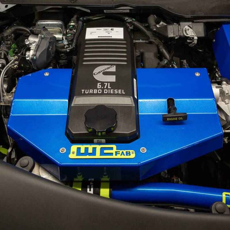 Wehrli 10-24 Cummins Fabricated Aluminum Engine Cover - Sparkle Copper