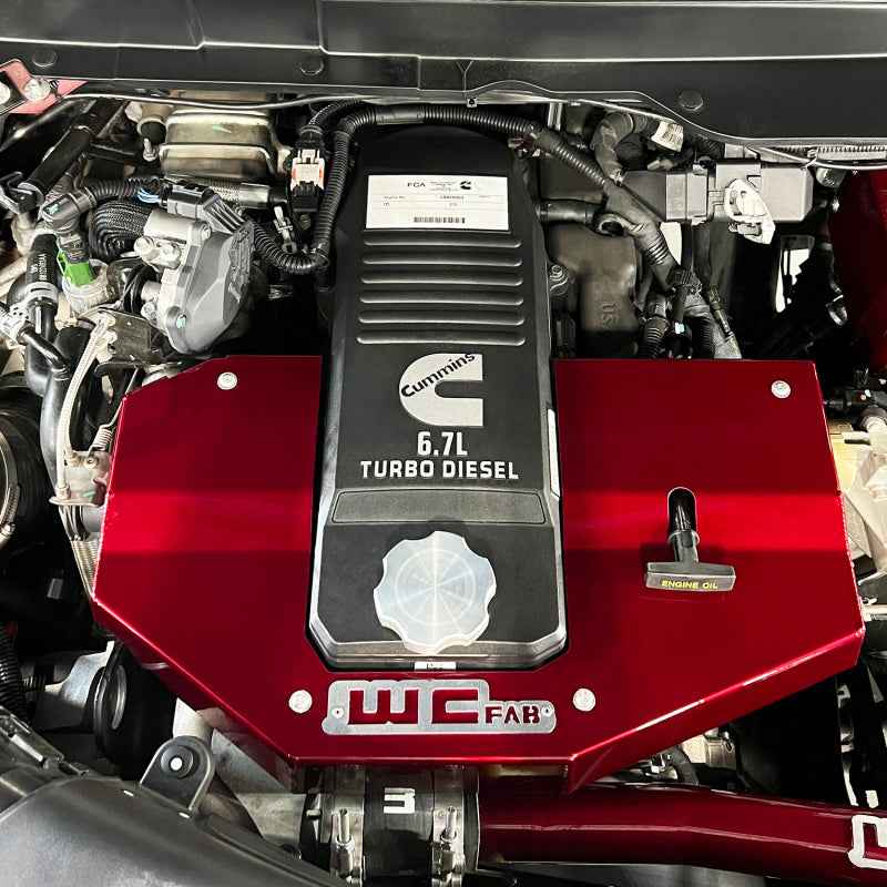 Wehrli 10-24 Cummins Fabricated Aluminum Engine Cover - Sparkle Copper